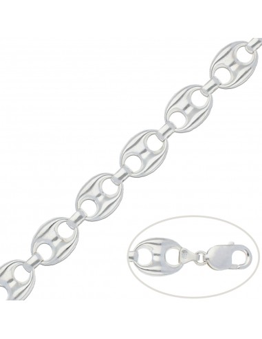 PULSERA CALABROTE PLATA 925MM - 15MM