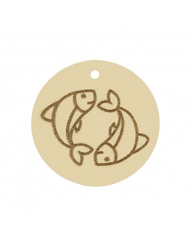 MI HISTORIA - ABALORIO PISCIS ORO 18KL