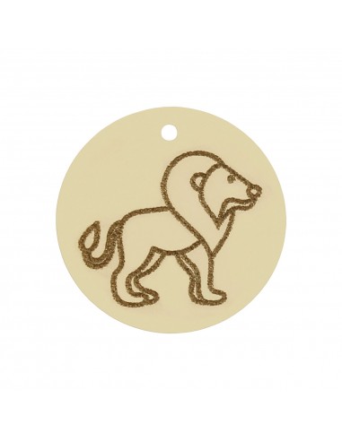 MI HISTORIA - ABALORIO LEO ORO 18KL