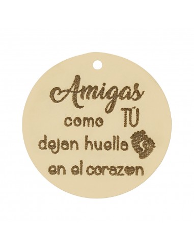 MI HISTORIA - ABALORIO AMIGAS ORO 18KL