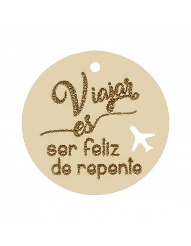 MI HISTORIA - ABALORIO VIAJAR ORO 18KL