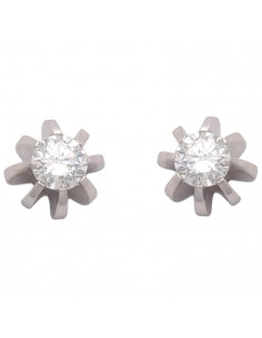 PENDIENTES ORO BLANCO 18KL...