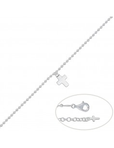 PULSERA CRUZ PLATA 925MM