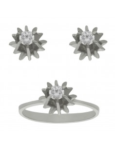 PENDIENTES ORO BLANCO 18KL...