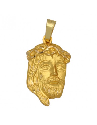 MEDALLA ORO 18KL CARA DE CRISTO 20X33MM