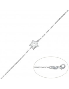 PULSERA ESTRELLA PLATA 925MM