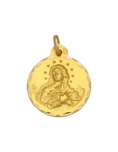 MEDALLAS ORO 18KL V.DE LA PURISIMA- 17MM
