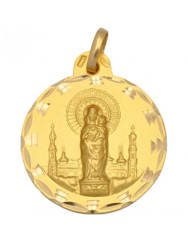 MEDALLA ORO 18KL V. DEL PILAR - 23MM