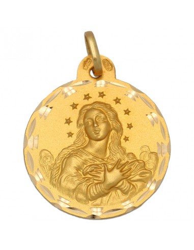 MEDALLA ORO 18KL V. DE LA PURISIMA- 23MM