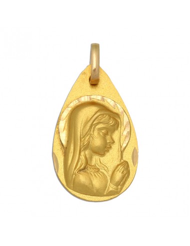 MEDALLA ORO 18KL V. NIÑA MEDIDA 13X22 MM