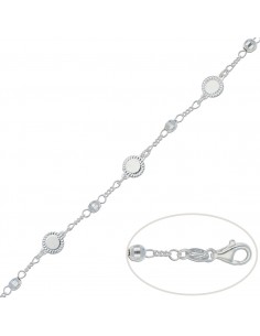 PULSERA CIRCULOS PLATA 925MM