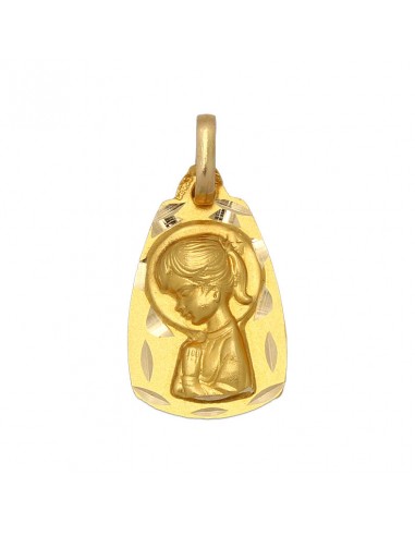 MEDALLA ORO 18KL V. NIÑA MEDIDA 11X18 MM