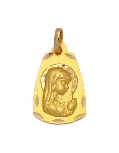 MEDALLA ORO 18KL V. NIÑA MEDIDA 13X21 MM