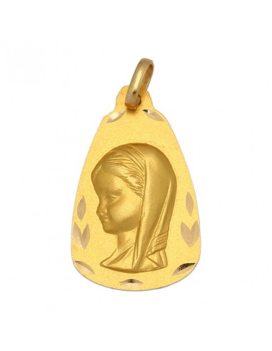 MEDALLA ORO 18KL V. NIÑA MEDIDA 15X25 MM
