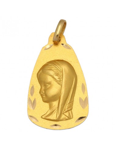 MEDALLA ORO 18KL V. NIÑA MEDIDA 17X26 MM