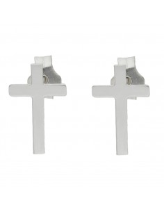 PENDIENTES CRUZ PLATA 925MM