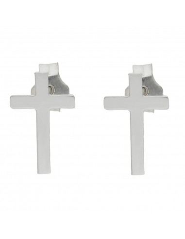 PENDIENTES CRUZ PLATA 925MM