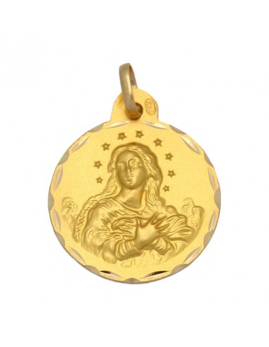 MEDALLA ORO 18KL V. DE LA PURISIMA- 21MM