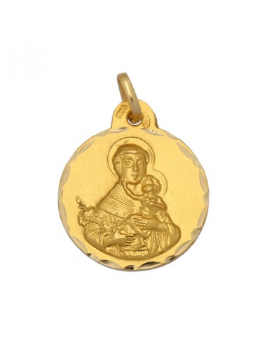 MEDALLA ORO 18KL SAN ANTONIO DE 17MM