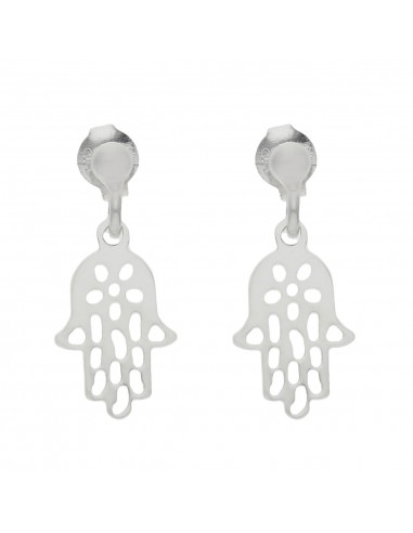 PENDIENTES MANO DE FATIMA PLATA 925MM