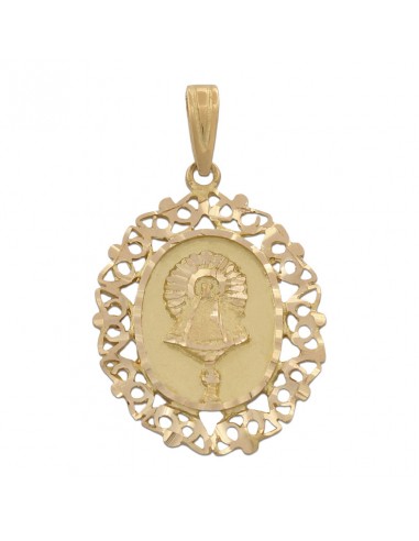 MEDALLA ORO 18KL V. DE LAS NIEVES- 21X27