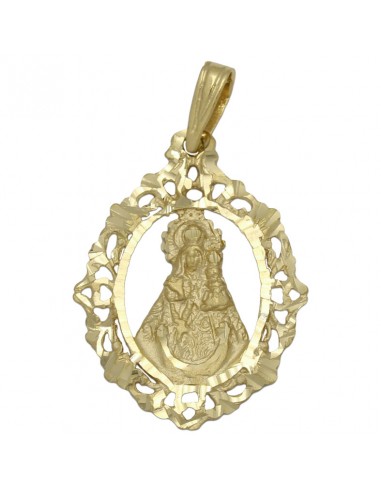 MEDALLA ORO 18KL V. DEL ROSARIO- 20X27MM