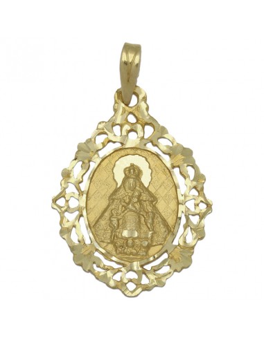 MEDALLA ORO 18KL V. DE LA PIEDRA- 22X30