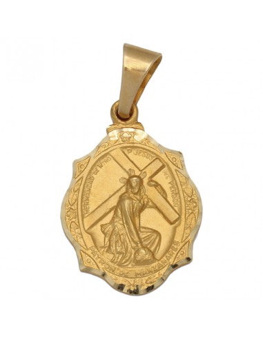 MEDALLA ORO 18KL CRISTO DEL PERDON-18X26