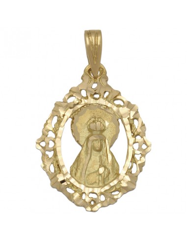 MEDALLA ORO 18KL V. DE LOURDES-20X28