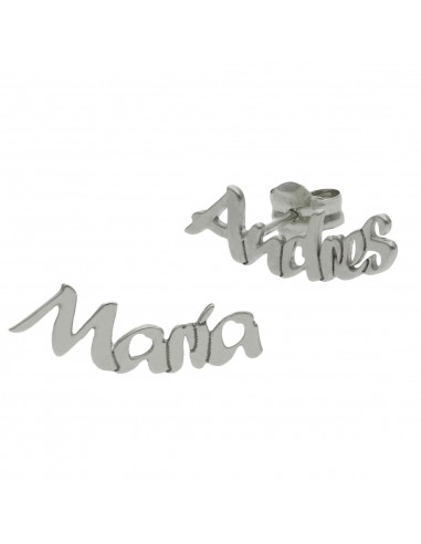 PENDIENTES NOMBRE TREPADORES PLATA 925MM