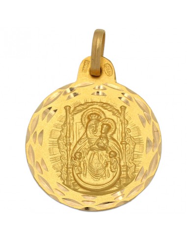 MEDALLA ORO 18KL V. DEL PINO MEDIDA 21MM