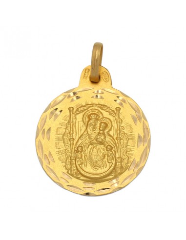 MEDALLA ORO 18KL V. DEL PINO MEDIDA 19MM