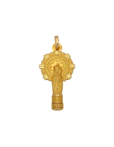MEDALLA ORO 18KL V. DEL PILAR- 12X23MM