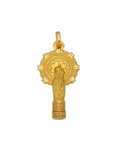 MEDALLA ORO 18KL V. DEL PILAR - 15x29MM