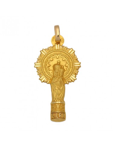 MEDALLA ORO 18KL V. DEL PILAR- 17X34MM