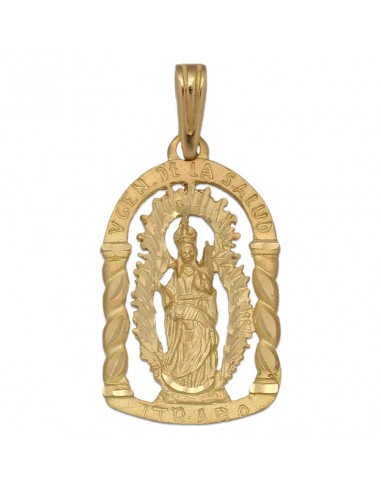 MEDALLA ORO 18KL V. DE LA SALUD- 16X26MM