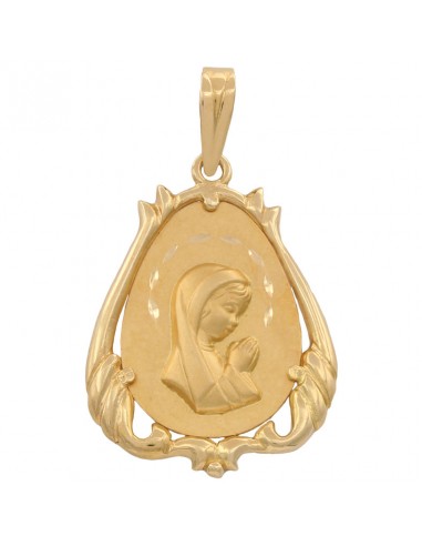 MEDALLA ORO 18KL VIRGEN NIÑA - 19X26MM