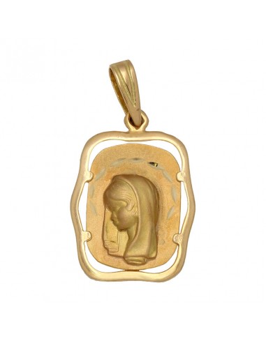 MEDALLA ORO 18KL VIRGEN NIÑA - 16X22MM