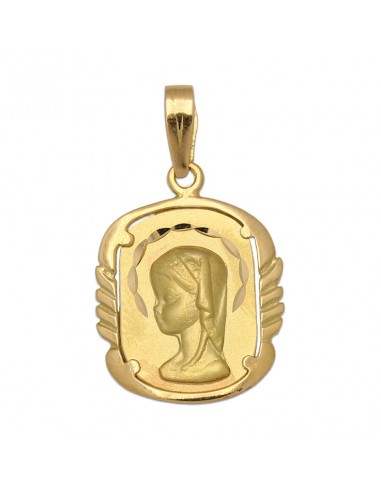 MEDALLA ORO 18KL VIRGEN NIÑA - 16X22 MM