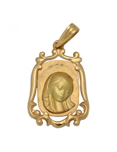 MEDALLA ORO 18KL VIRGEN NIÑA - 18X26 MM