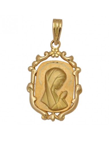 MEDALLA ORO 18KL VIRGEN NIÑA - 17X26 MM