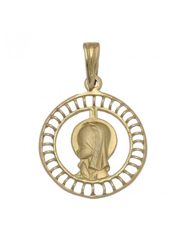 MEDALLA ORO 18KL VIRGEN NIÑA - 21MM