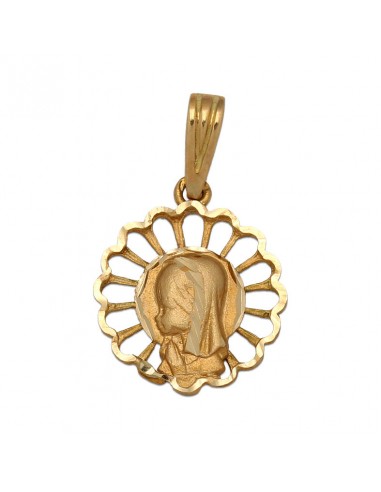 MEDALLA ORO 18KL VIRGEN NIÑA - 15MM