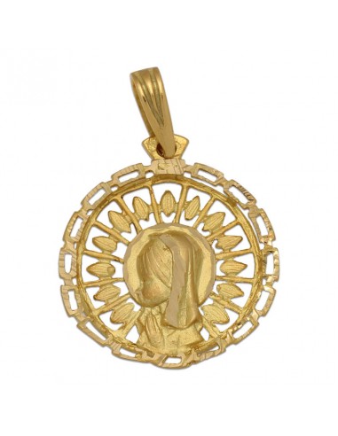 MEDALLA ORO 18KL VIRGEN NIÑA - 20MM