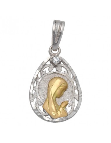 MEDALLA ORO 18KL VIRGEN NIÑA - 14X21MM