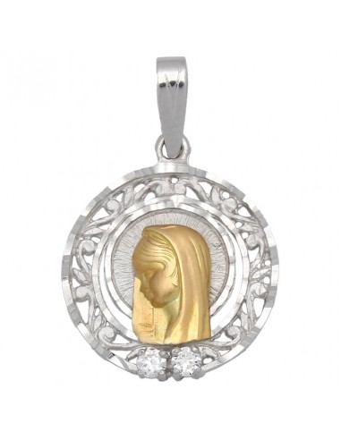 MEDALLA ORO 18KL VIRGEN NIÑA DE 19MM