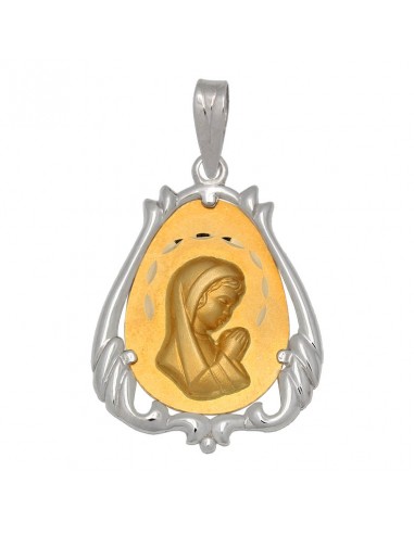 MEDALLA ORO 18KL VIRGEN NIÑA DE 20X27MM