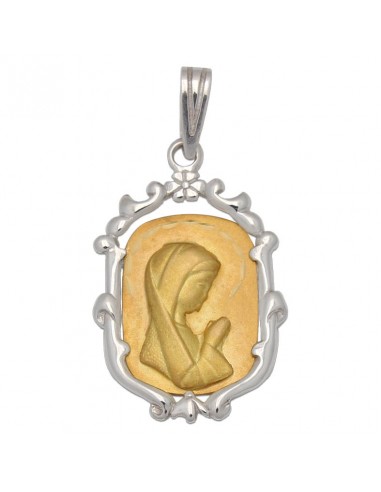 MEDALLA ORO 18KL VIRGEN NIÑA DE 17X26MM