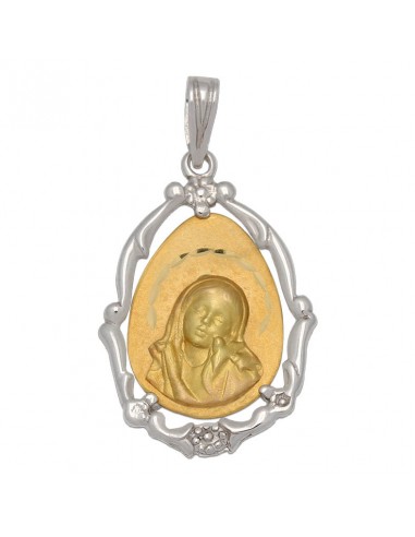 MEDALLA ORO 18KL VIRGEN NIÑA DE 20X29MM