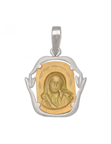 MEDALLA ORO 18KL VIRGEN NIÑA DE 18X22MM